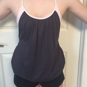 Lululemon tank with sports bra attached
